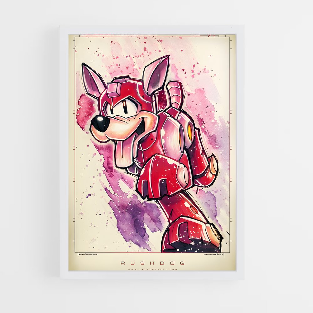 Poster Sonic Inferno – affiche Mega man (vue 3)